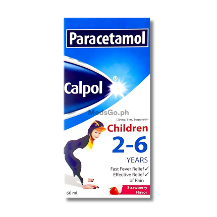 Image of CALPOL PARACETAMOL 120MG / 5ML SUSPENSION 60ML STRAWBERRY