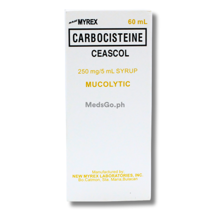 Image of CEASCOL CARBOCISTEINE 250MG / 5ML SYRUP 60ML