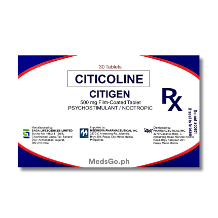 Image of CITIGEN CITICOLINE 500MG FILM-COATED TABLET 1'S
