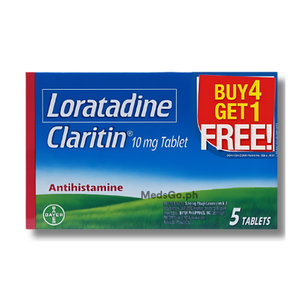 Image of CLARITIN LORATADINE 10MG 4+1 PROMO PACK