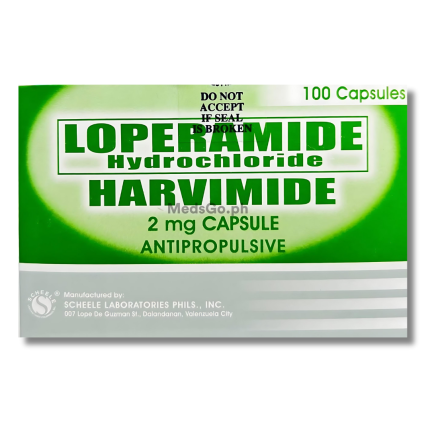 Image of HARVIMIDE LOPERAMIDE 2MG - 1 BOX X 100 CAPS