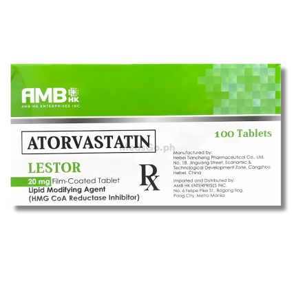 Image of LESTOR ATORVASTATIN 20MG - 1 TABLET