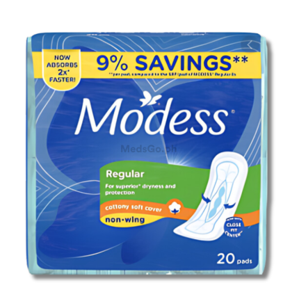Image of MODESS REGULAR COTTONY SOFT COVER NON WINGS 20'S