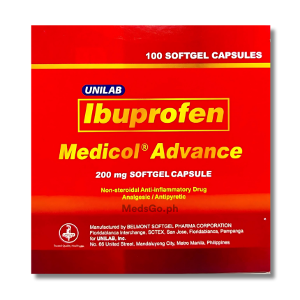 Image of MEDICOL ADVANCE IBUPROFEN 200MG - 10 CAPS