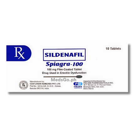 Image of SPIAGRA-100 SILDENAFIL 100MG - 1 TABLET