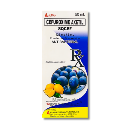 Image of SQCEF CEFUROXIME 125MG / 5ML POWDER FOR SUSPENSION 50ML