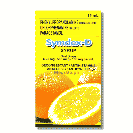 SYMDEX-D Oral Drops 15mL - Paracetamol / Phenylpropanolamine ...