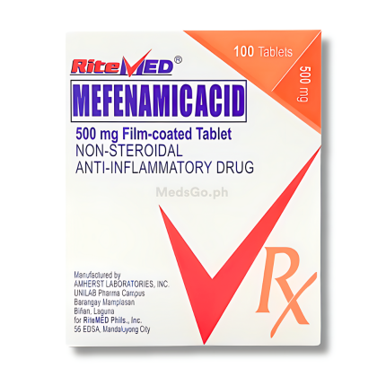 Image of RITEMED MEFENAMIC 500MG - 1 BOX X 100 TABS