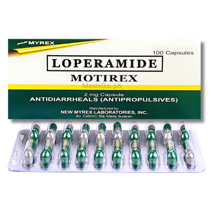 Image of MOTIREX LOPERAMIDE 2MG - 1 BOX X 100 CAPS