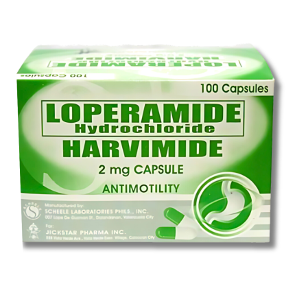 Image of HARVIMIDE LOPERAMIDE 2MG - 1 BOX X 100 CAPS