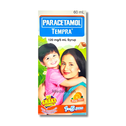Image of TEMPRA PARACETAMOL 120MG / 5ML SYRUP 60ML ORANGE