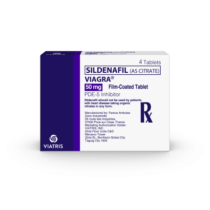 Image of VIAGRA SILDENAFIL 50MG - 1 BOX X 4 TABS