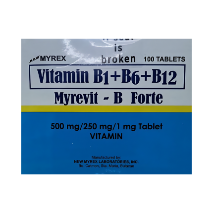 Image of MYREVIT- B FORTE VITAMIN B COMPLEX 500MG / 250MG / 1MG TABLET 1'S