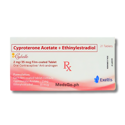 Image of CYBELLE CYPROTERONE ACETATE / ETHINYLESTRADIOL 2MG / 35MCG FILM-COATED TABLET 21'S