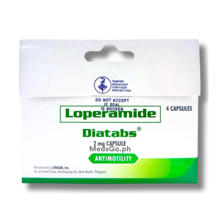 Image of DIATABS LOPERAMIDE 2MG - 1 PACK X 4 CAPS