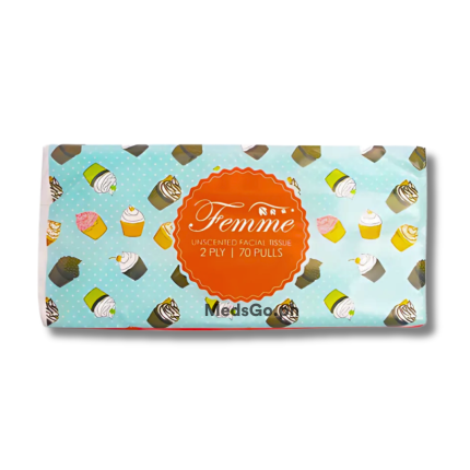 Image of FEMME UNSCENTED FACIAL TISSUE 2PLY I 70 PULLS