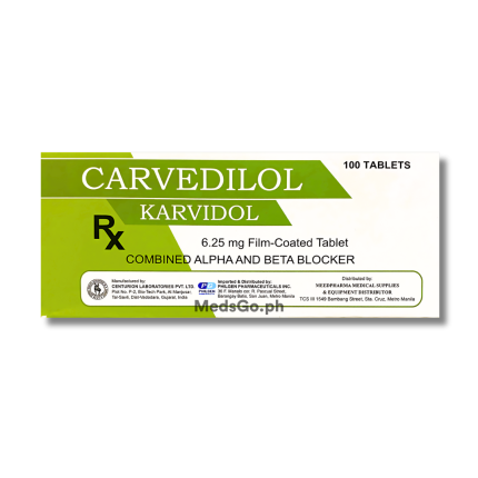 Image of KARVIDOL CARVEDILOL 6.25MG - 1 TABLET