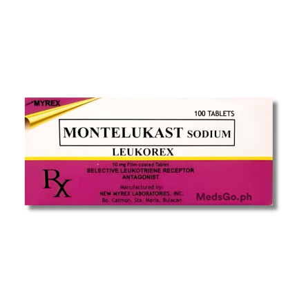 Image of LEUKOREX MONTELUKAST 10MG - 1 TABLET