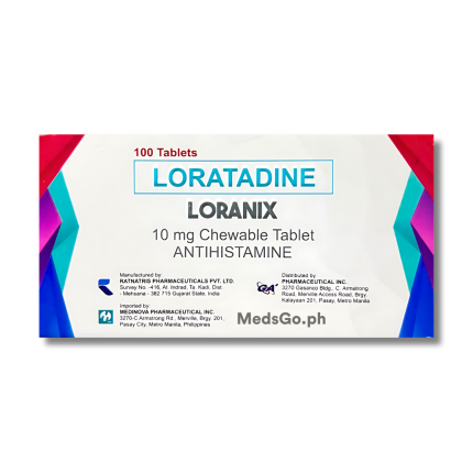 Image of LORANIX LORATADINE 10MG - 1 CHEWABLE TABLET