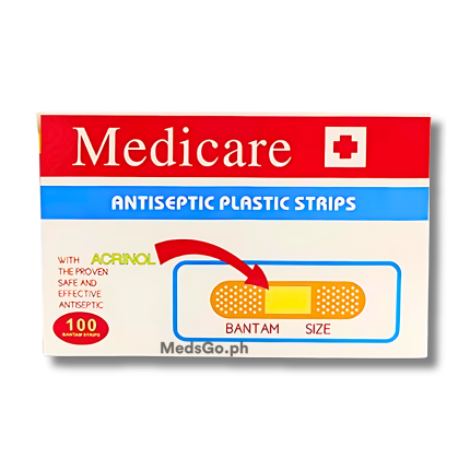 Image of MEDICARE ANTISEPTIC PLASTIC STRIPS 1'S