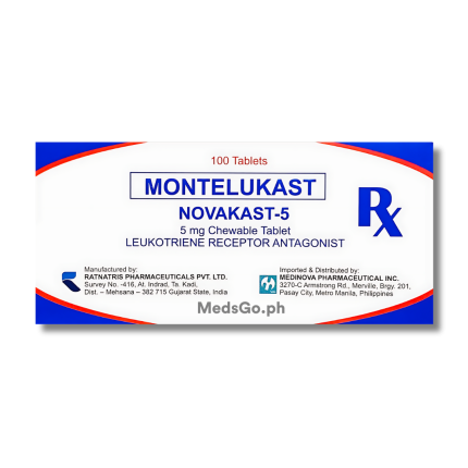 Image of NOVAKAST-5 MONTELUKAST 5MG - 1 CHEWABLE TABLET