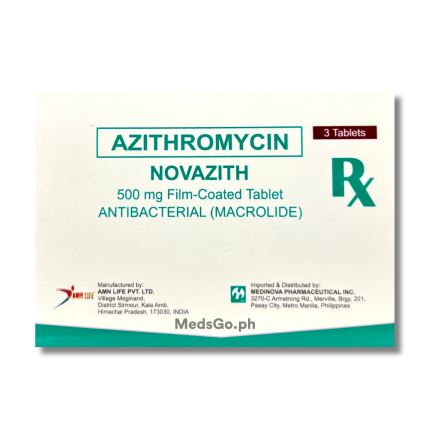 Image of NOVAZITH AZITHROMYCIN 500MG - 1 TABLET