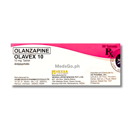 Image of OLAVEX 10 OLANZAPINE 10MG - 1 TABLET