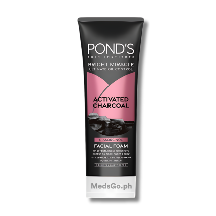 Image of POND'S BRIGHT MIRACLE ULTIMATE OIL CONTROL ACTIVATED CHARCOAL FACIAL FOAM 100G