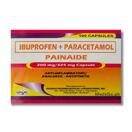 PAINAIDE Ibuprofen / Paracetamol 200mg / 325mg Tablet 100's price in ...