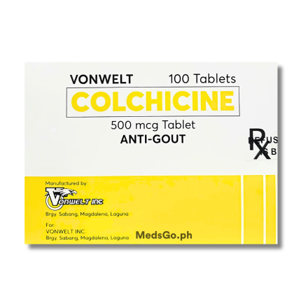 Image of VONWELT COLCHICINE 500MCG TABLET 10'S