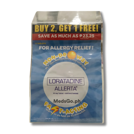 Image of ALLERTA LORATADINE 10MG TABLET  2+1 PROMO PACK