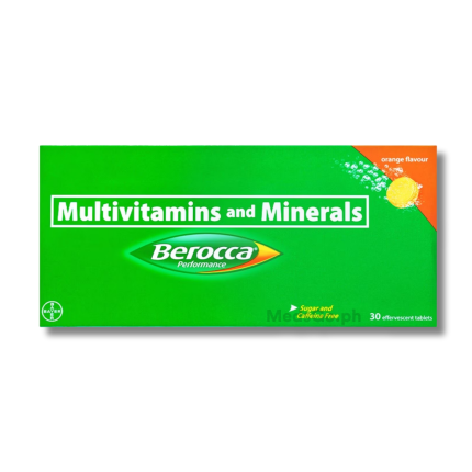 Image of BEROCCA PERFORMANCE MULTIVITAMINS / MINERALS - 30 EFFERVESCENT TABLET ORANGE