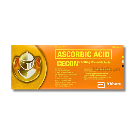 Image of CECON ASCORBIC ACID 500MG - 1 CHEWABLE TABLET