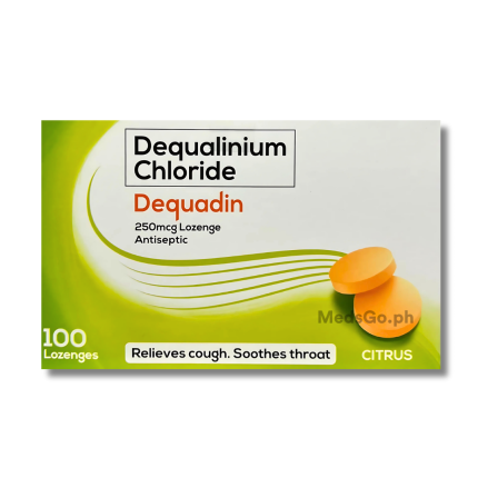 Image of DEQUADIN CITRUS 250MCG - 1 BLISTER X 4 LOZENGES