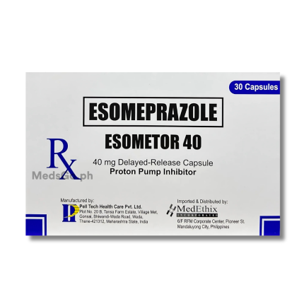 ESOMETOR 40 Esomeprazole 40mg - 1 Capsule price in the Philippines ...