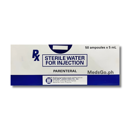 Image of EURO-MED STERILE WATER FOR INJECTION 5ML - 1 AMPOULE