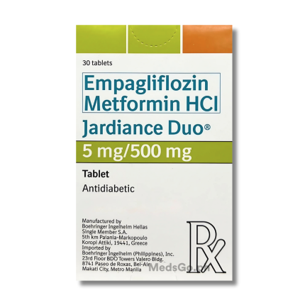 Image of JARDIANCE DUO EMPAGLIFLOZIN / METFORMIN 5MG / 500MG - 1 TABLET