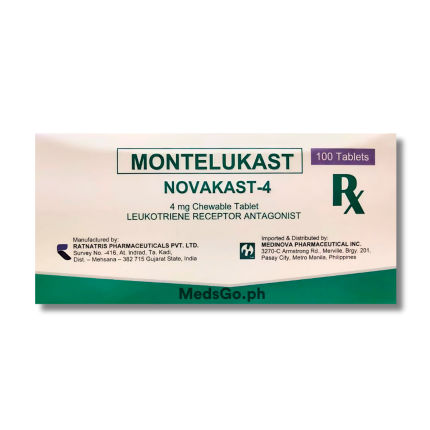 Image of NOVAKAST-4 MONTELUKAST 4MG - 1 CHEWABLE TABLET