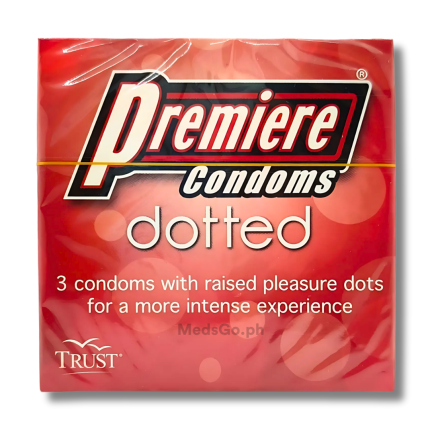 Image of PREMIERE CONDOMS DOTTED - 1 BOX X 3'S