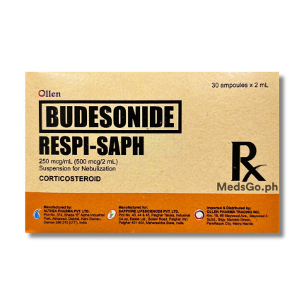 Image of RESPI-SAPH BUDESONIDE 250MCG / ML - 1 NEBULE 2ML