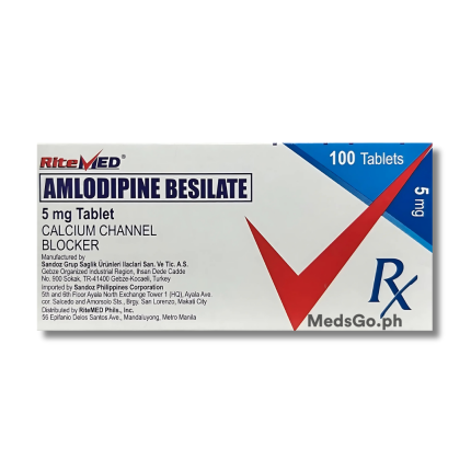 Image of RITEMED AMLODIPINE BESILATE 5MG TABLET 50'S