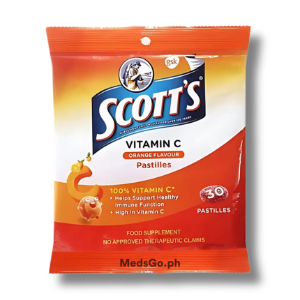 Image of SCOTT'S VITAMIN C 30MG PASTILLE 30'S ORANGE