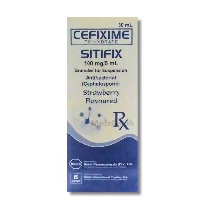 Image of SITIFIX CEFIXIME 100MG / 5ML GRANULES FOR SUSPENSION 60ML