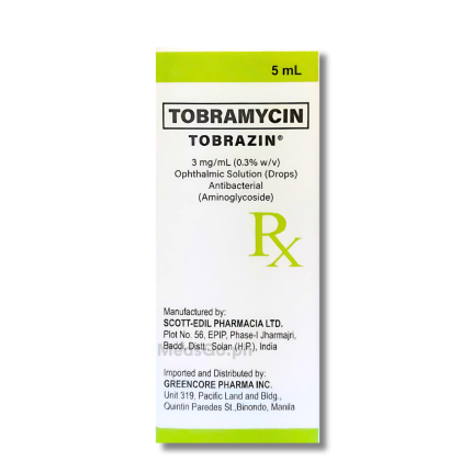 Image of TOBRAZIN TOBRAMYCIN 0.3% EYE DROPS 5ML
