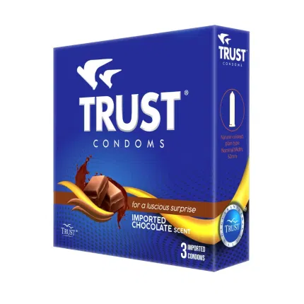Image of TRUST CONDOMS CHOCOLATE SCENT - 1 BOX