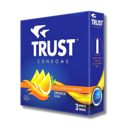 Image of TRUST CONDOMS ORANGE SCENT - 1 BOX