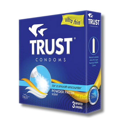 Image of TRUST CONDOMS ULTRA THIN POWDER FRESH - 1 BOX