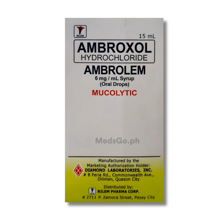 Image of AMBROLEM AMBROXOL 6MG / ML ORAL DROPS 15ML