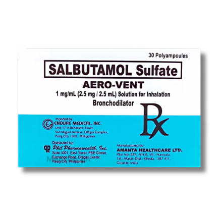 Image of AERO-VENT SALBUTAMOL 1MG / ML - 1 NEBULE 2.5ML