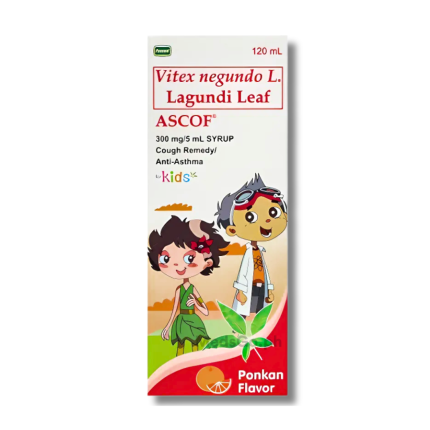 Image of ASCOF KIDS LAGUNDI 300MG / 5ML SYRUP 120ML PONKAN